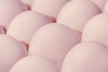 White chicken eggs, background, texture