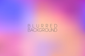 horizontal wide blue pink blurred background. Sunset and sunrise sea blurred background.