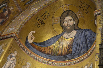 Obraz premium Interior of Duomo di Monreale, Sicily