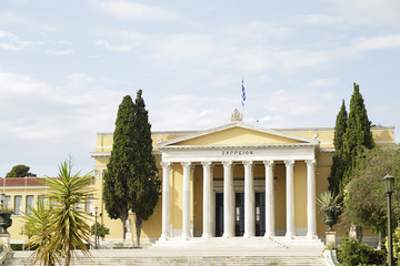 Fototapeta premium Zappeion located in the National Gardens of Athens in the heart of Athens, Greece
