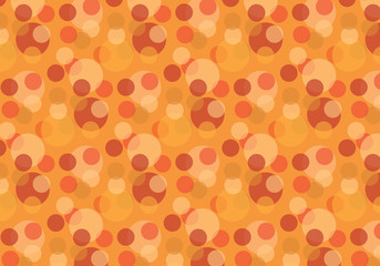 Orange circles vector pattern illustration