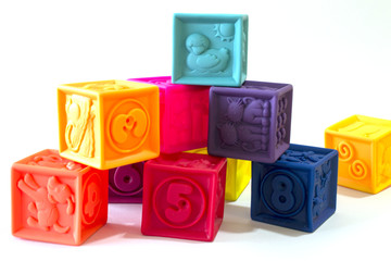 colorful cubes game for fun and development 
