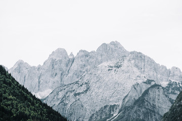 Breathtaking view on Alps between Austria and Italy