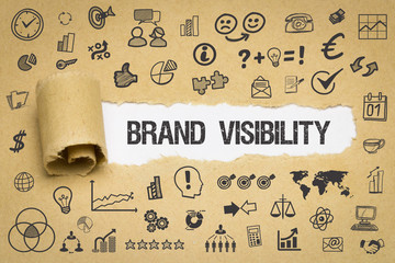 Brand visibility / Papier mit Symbole
