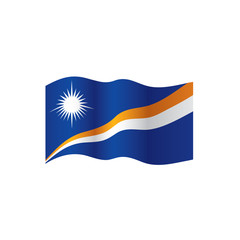 Marshall Islands flag, vector illustration