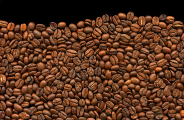 Roasted coffee beans. High resolution & details.