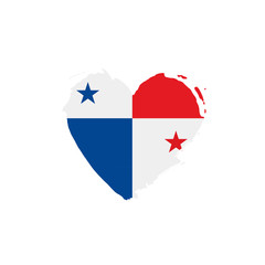 Panama flag, vector illustration