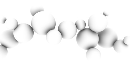 Abstract background consisting of spheres.3d render