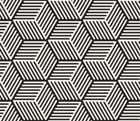 Vector seamless pattern. Modern stylish abstract texture. Repeating geometric shapes from striped elements