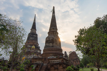 Fototapeta premium Thailand Ayutthaya city Wat Yai Chai Mongkon