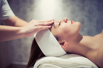 Rejuvenating relaxing massage by masseur