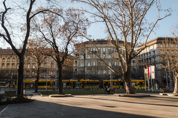Plakat Market hall at Rákóczi street in Budapest
