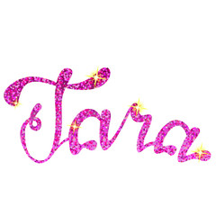 Tara name lettering tinsels