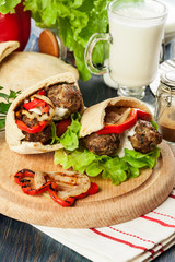 Tasty kofta kebab