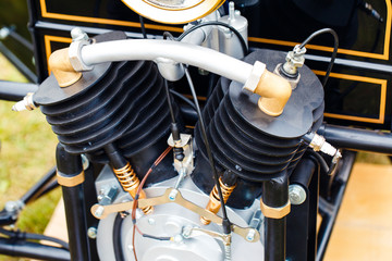 Classic black engine