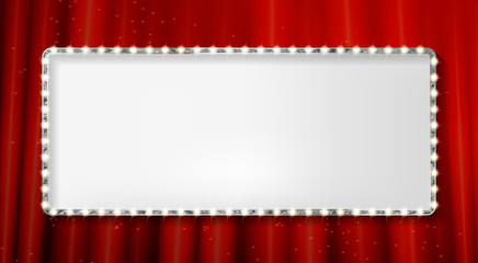 silver frame cinema on a dark background.