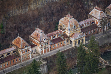 The once imposing building housing the Imperial Hapsburg Baths in the resort town of Baile...
