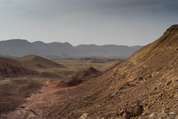 Travel in Israel negev desert landscape