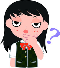 猫ジト目の女子生徒　？