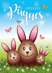 Joyeuses Pâques-Lapins en chocolat-4