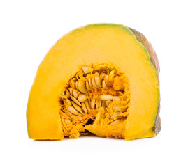 pumpkin isolated on the white background .
