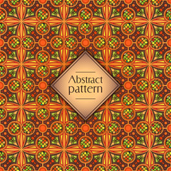 Abstract geometric retro seamless pattern. Vector background.