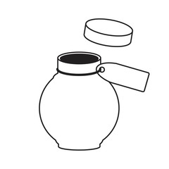 jar with label. open lid.