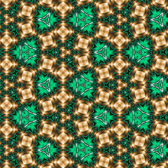 Abstract fractal geometric background computer-generated image