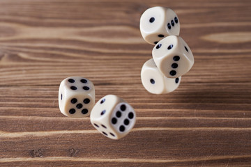 dice are thrown