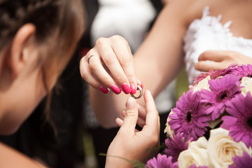 Fototapeta premium Bague de la mariée