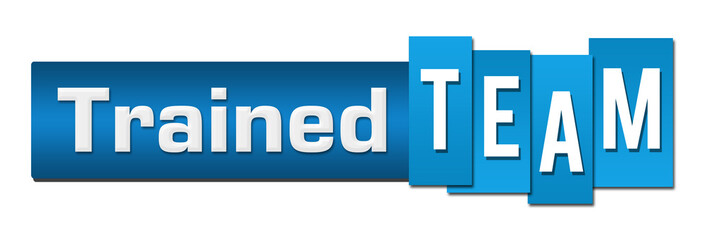 Trained Team Blue Stripes Bar Horizontal 
