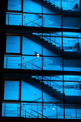 modern office with stairs