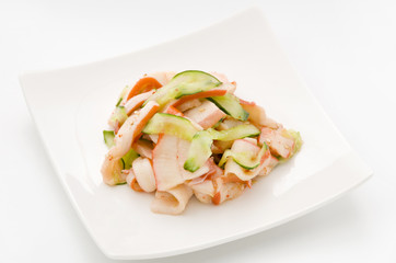 中華いかとキュウリの和え物