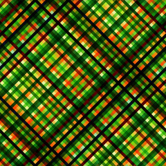 Seamless background. Geometric abstract diagonal plaid pattern in low poly pixel art style.