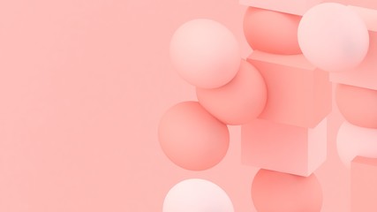 3d lines background. Abstract wallpaper. Geometric shapes. Trendy modern illustration. 3d rendering. Poster backdrop. Colorful poster backdrop. Minimal style.