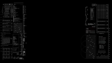 PNG alpha.HUD viewfinder terget.Futuristic infographic elements.HUD pattern.Good for tech video overlay.As HUD infographic material texture for 3D models animation.Type 5 - Powered by Adobe