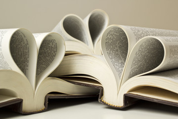 Book of love - Valentine's day concept