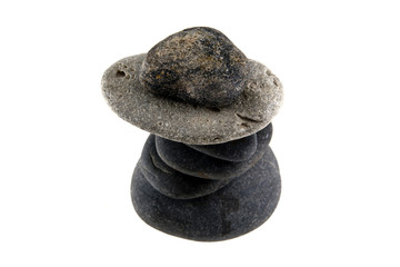 stones isolated on white background