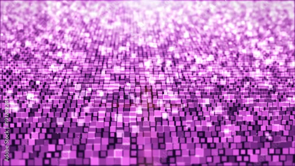 Poster animation ,motion abstract background with square white pink moving and flicker particles. backdrop 