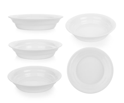 ceramic bowl isolated on white background