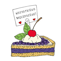 Ciasto z życzeniami