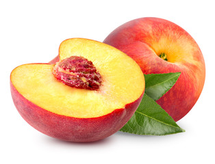 Peach fruit slice