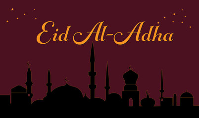 Eid al-Adha, Eid ul-Adha mubarak, silhouette