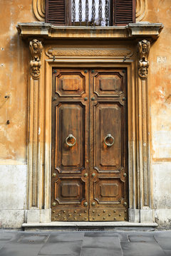 Old italian vintage door
