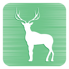 Silhouette of the deer