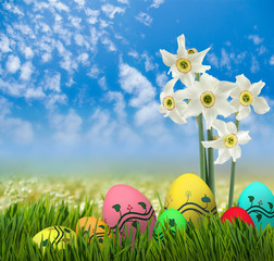 image of a festive Easter greeting card
