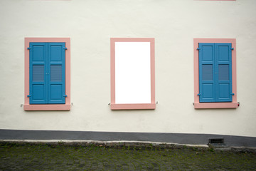 Street photography. In this picture, the white board is edited in Photoshop. 