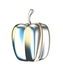 Background with paprika. 3d illustration, 3d rendering.