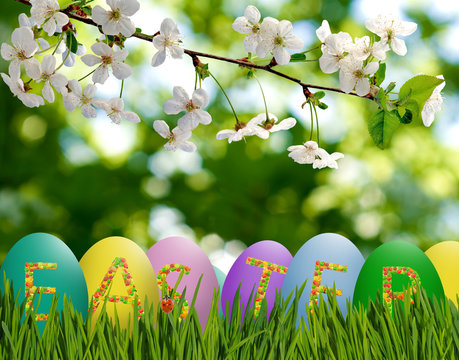 image of a festive Easter greeting card