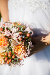 Détail du bouquet de la marié